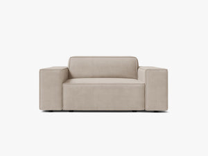 Modern Armchair with Wide Armrests & Medium-Soft Comfort