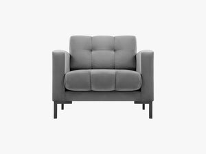 Upholstered Armchair with Quilted Design & Modern Comfort