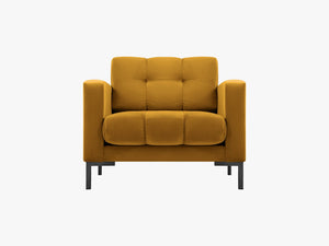 Upholstered Armchair with Quilted Design & Modern Comfort