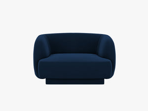 Modern Armchair with Rounded Design & Supportive Comfort