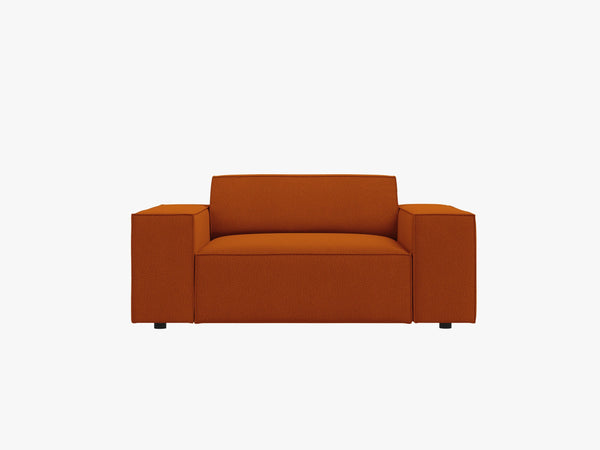 Modern Armchair with Wide Armrests & Medium-Soft Comfort