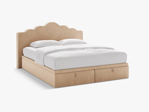 Box Spring Bed with Storage & Pocket Spring Mattress