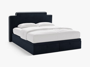 Box Spring Storage Bed with Pocket Spring Mattress – Upholstered Headboard (160 × 200 cm)