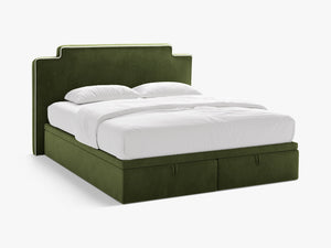 Box Spring Storage Bed with Pocket Spring Mattress – Upholstered Headboard (160 × 200 cm)