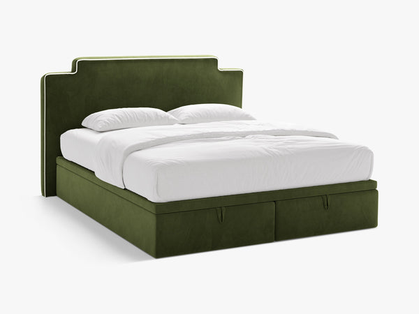 Box Spring Storage Bed with Pocket Spring Mattress – Upholstered Headboard (160 × 200 cm)