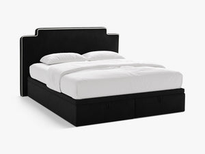 Box Spring Storage Bed with Pocket Spring Mattress – Upholstered Headboard (160 × 200 cm)