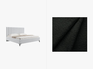 Upholstered Storage Bed Frame – Modern Bed with Decorative Headboard