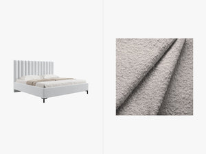 Upholstered Storage Bed Frame – Modern Bed with Decorative Headboard