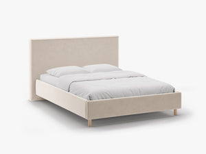 Modern Upholstered Storage Bed Frame – Scandinavian Style Gas Lift Bed