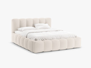 Upholstered Storage Bed Frame with Gas Lift & Slatted Base
