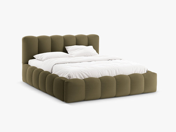 Upholstered Storage Bed Frame with Gas Lift & Slatted Base