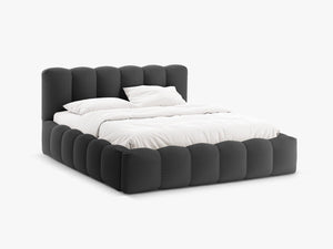 Upholstered Storage Bed Frame with Gas Lift & Slatted Base