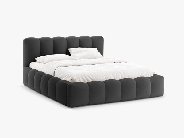 Upholstered Storage Bed Frame with Gas Lift & Slatted Base