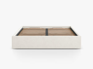 Upholstered Bed Frame with Storage & Minimalist Design
