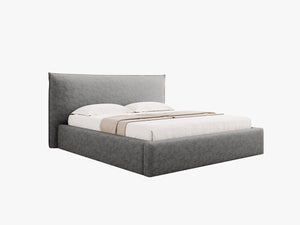 Upholstered Storage Bed Frame – Modern Gas Lift Bed with Headboard