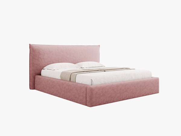 Upholstered Storage Bed Frame – Modern Gas Lift Bed with Headboard