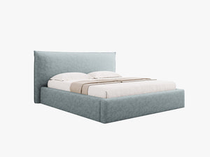 Upholstered Storage Bed Frame – Modern Gas Lift Bed with Headboard