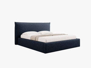 Upholstered Storage Bed Frame – Modern Gas Lift Bed with Headboard