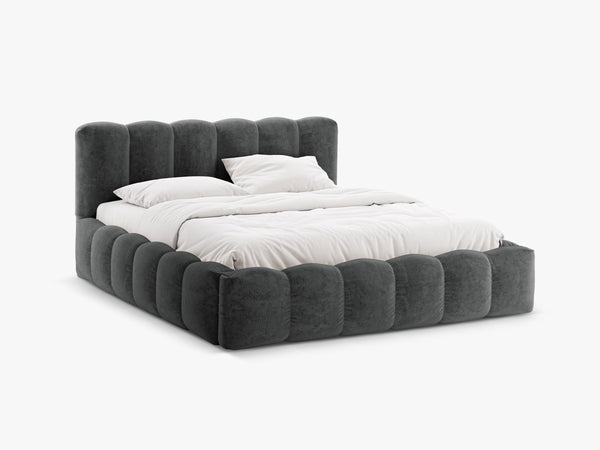 Upholstered Storage Bed Frame with Gas Lift & Slatted Base