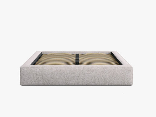 Upholstered Bed Frame with Storage & Minimalist Design