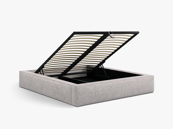 Upholstered Bed Frame with Storage & Minimalist Design