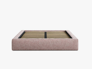 Upholstered Bed Frame with Storage & Minimalist Design