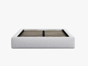 Upholstered Bed Frame with Storage & Minimalist Design