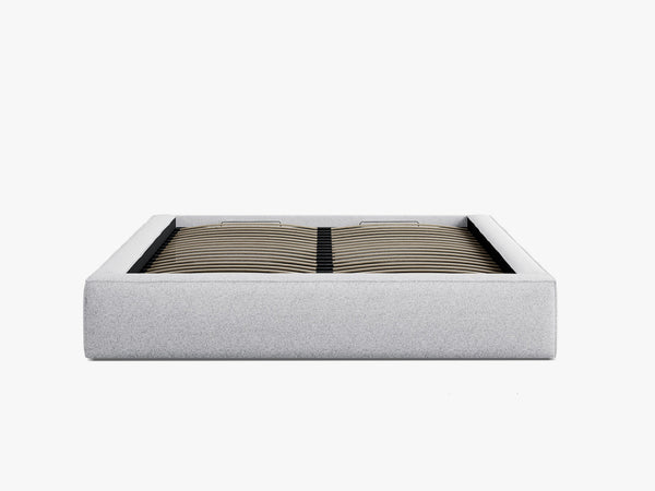 Upholstered Bed Frame with Storage & Minimalist Design