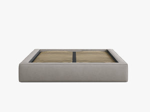 Upholstered Bed Frame with Storage & Minimalist Design