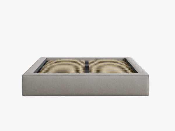 Upholstered Bed Frame with Storage & Minimalist Design
