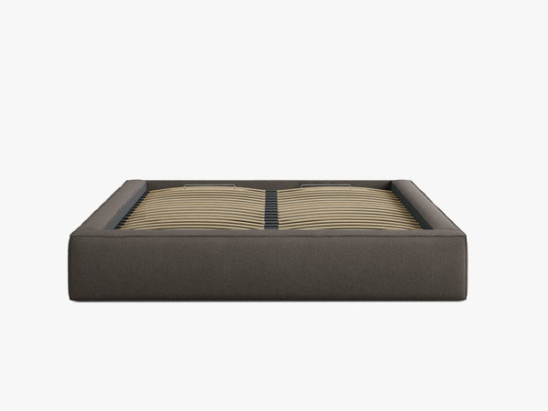 Upholstered Bed Frame with Storage & Minimalist Design