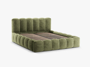 Upholstered Storage Bed Frame with Gas Lift & Slatted Base