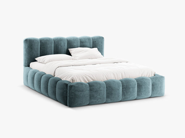 Upholstered Storage Bed Frame with Gas Lift & Slatted Base