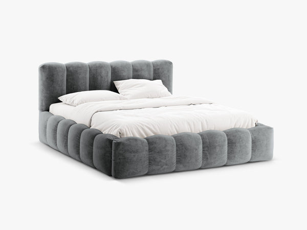 Upholstered Storage Bed Frame with Gas Lift & Slatted Base