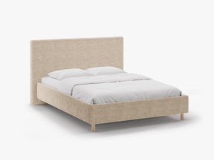 Modern Upholstered Storage Bed Frame – Scandinavian Style Gas Lift Bed