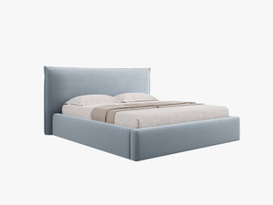 Upholstered Storage Bed Frame – Modern Gas Lift Bed with Headboard