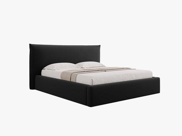 Upholstered Storage Bed Frame – Modern Gas Lift Bed with Headboard