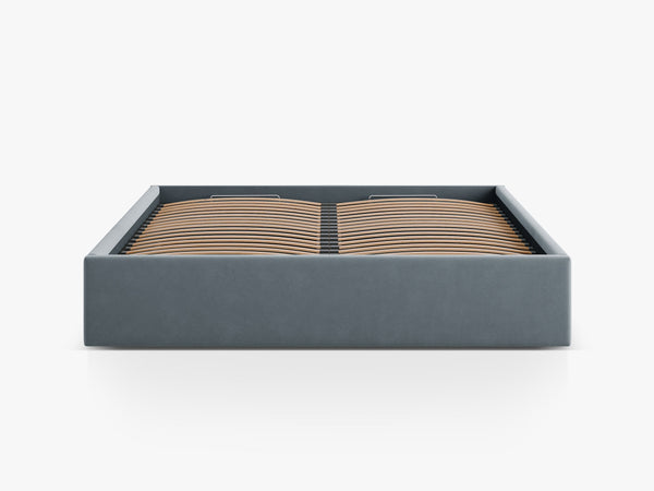 Upholstered Bed Frame with Storage & Minimalist Design