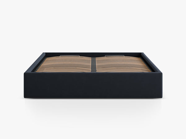 Upholstered Bed Frame with Storage & Minimalist Design