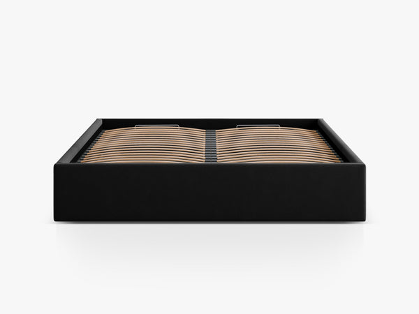 Upholstered Bed Frame with Storage & Minimalist Design