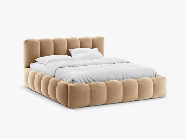 Upholstered Storage Bed Frame with Gas Lift & Slatted Base