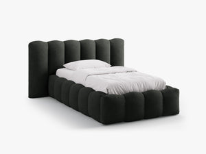 Single Upholstered Bed Frame with Storage & Modern Design