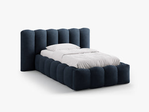 Single Upholstered Bed Frame with Storage & Modern Design