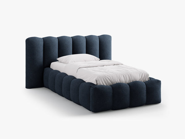 Single Upholstered Bed Frame with Storage & Modern Design