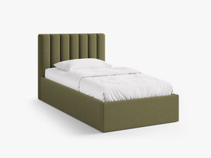 Upholstered Single Storage Bed – Modern Bed Frame with Headboard