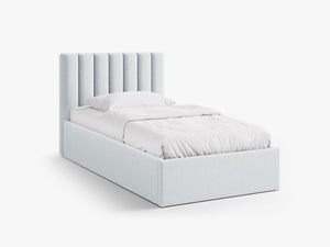 Upholstered Single Storage Bed – Modern Bed Frame with Headboard