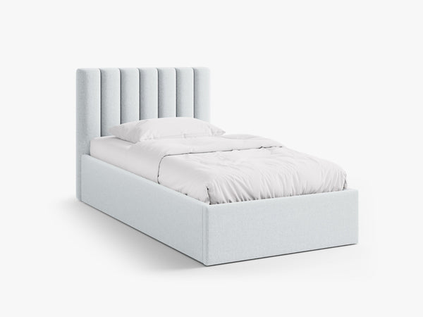 Upholstered Single Storage Bed – Modern Bed Frame with Headboard