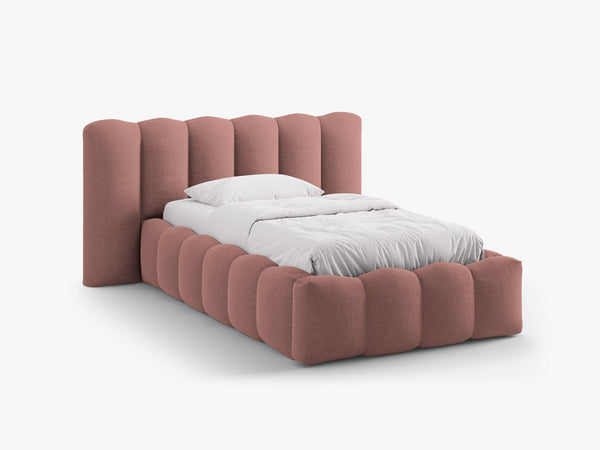 Single Upholstered Bed Frame with Storage & Modern Design