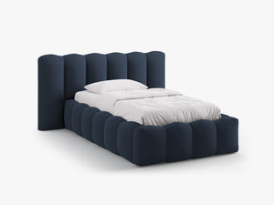 Single Upholstered Bed Frame with Storage & Modern Design