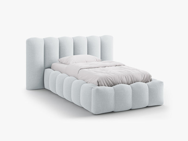 Single Upholstered Bed Frame with Storage & Modern Design